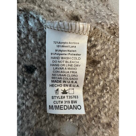 🌴 Mono B Lightweight Brown Mock Turtleneck Sweater, EUC, Size Medium - Picture 5 of 5